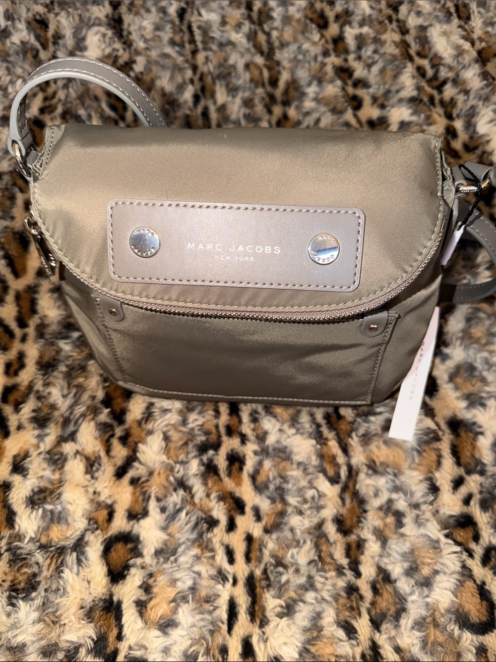 Marc Jacobs Olive Green Nylon Crossbody with Leather Accents